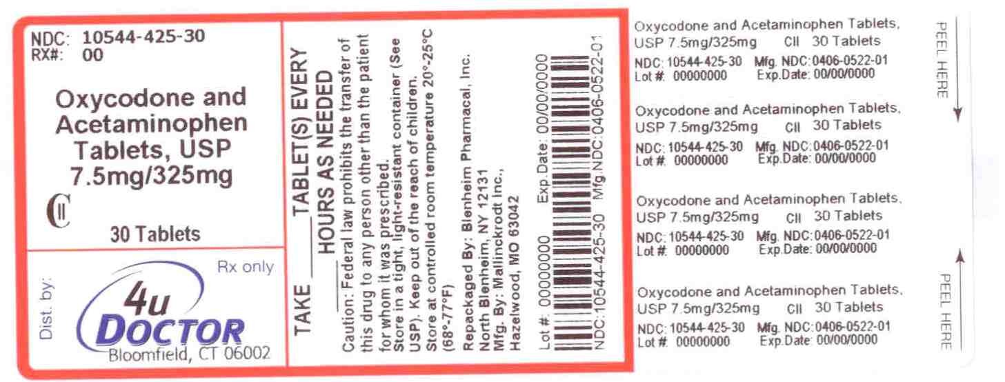 OXYCODONE AND ACETAMINOPHEN